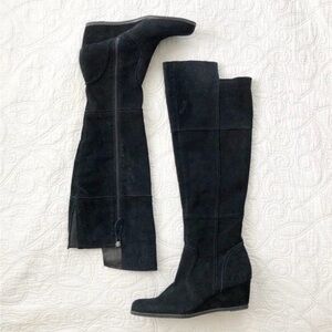 Franco Sarto Agatha Suede Over The Knee Gray Sz: 6